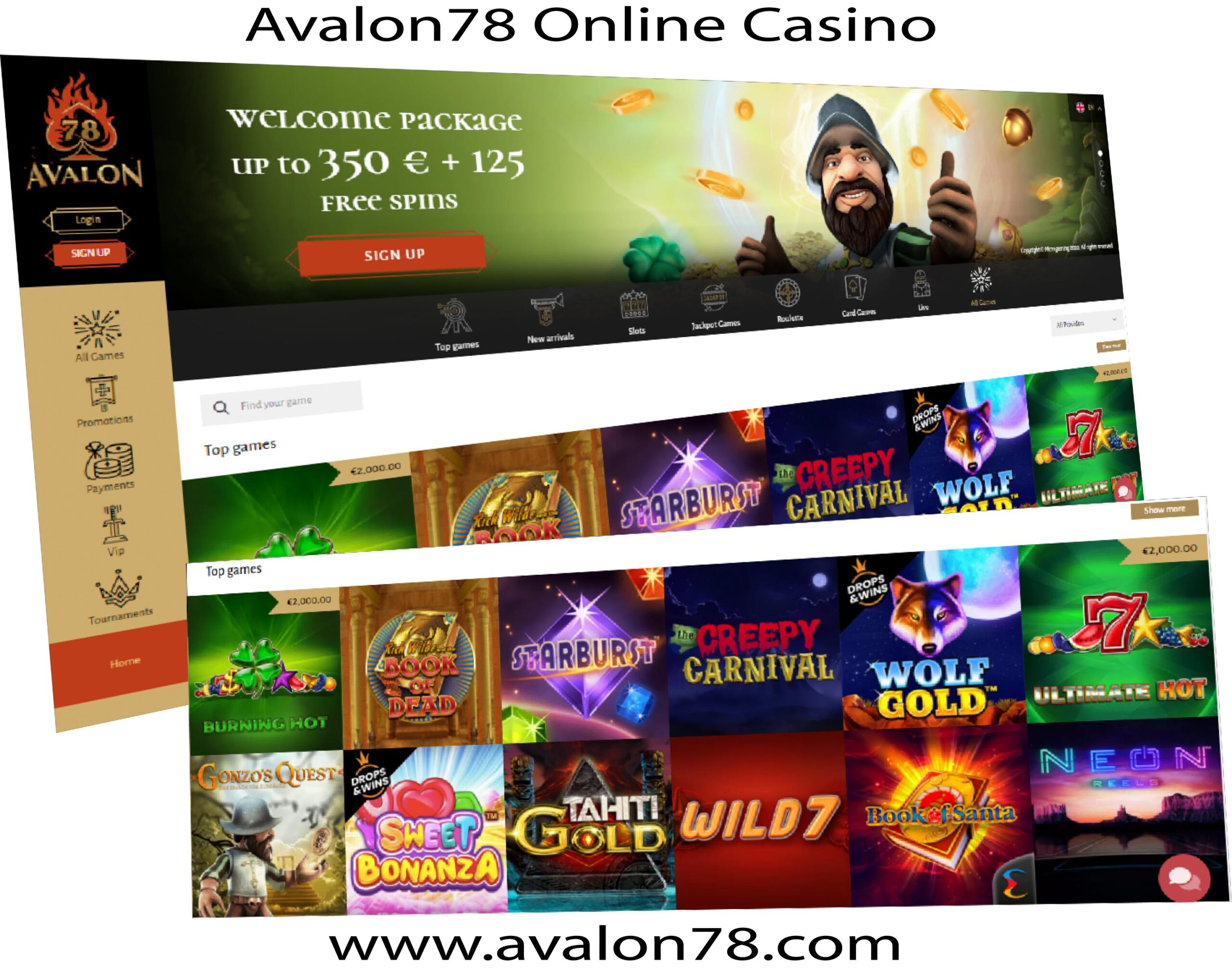 Online Casino Games at Avalon
